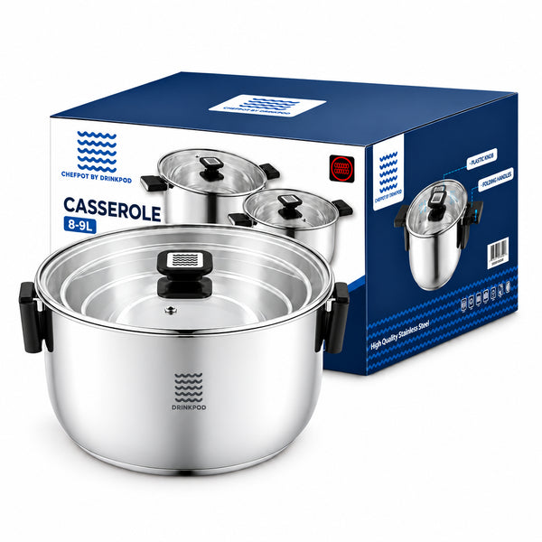 Cook More, Store Less – 3-Piece Stainless Steel Stackable Cookware Set