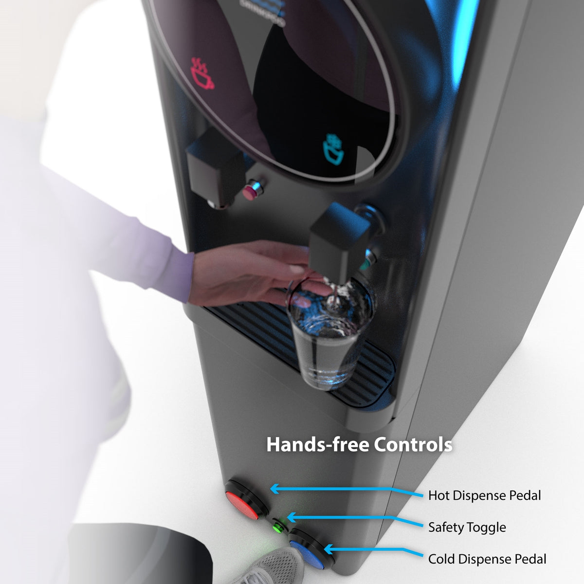 Drinkpod Self Cleaning Bottleless Water Cooler Dispenser, UL/NSF, Full Size