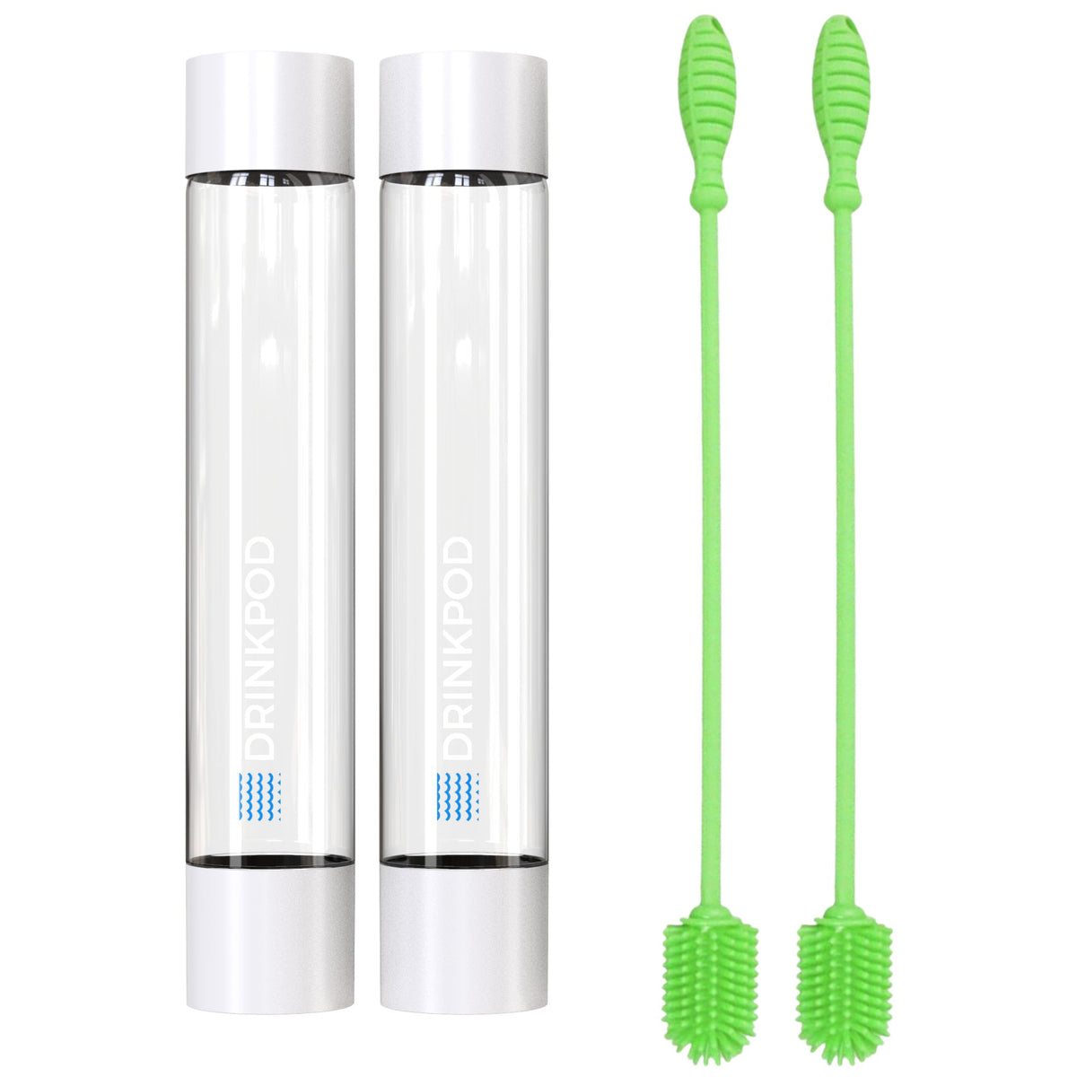 Fizzpod Bottles 2 Pack &amp; Optional Cleaning Brush