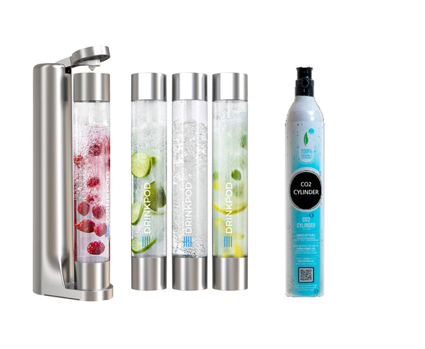 FizzPod Soda Maker + 1 COâ‚‚ Cylinder