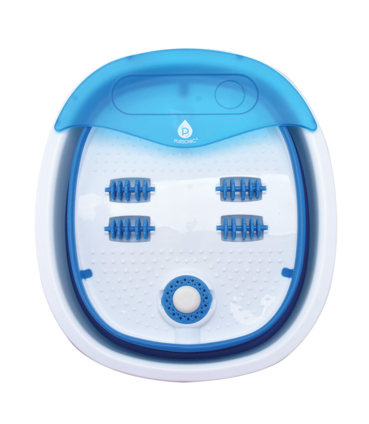 Collapsible Wireless Footbath Spa Massager | Portable Acupressure Massage with Adjustable Heat Settings | Compact for Travel and Home Use