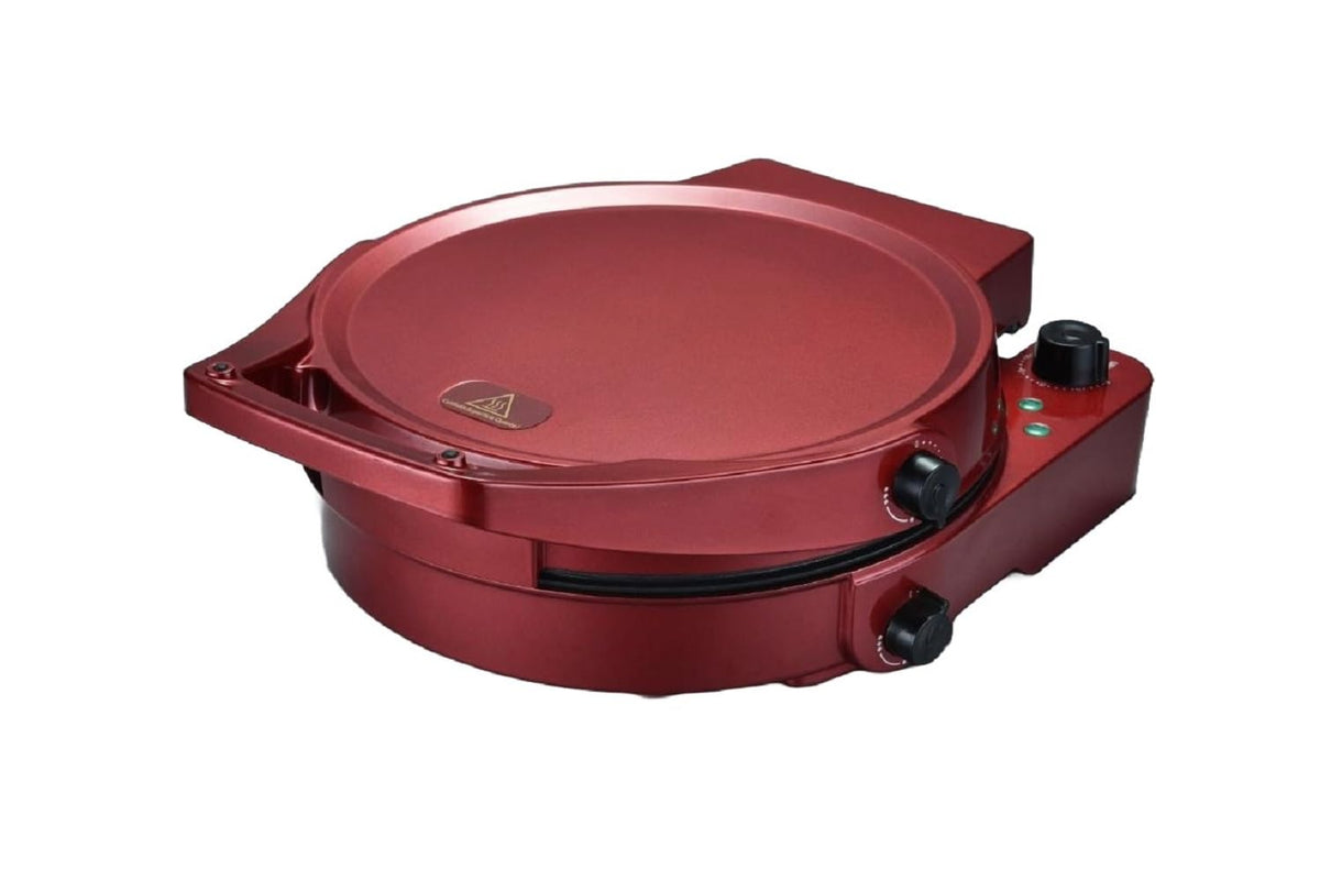 DRINKPOD 12-Inch Pizza Maker &amp; Electric Griddle Nonstick, 180 Flat Open, Dual Heating Plates, Adjustable Temp &amp; Timer  Ideal for Pancakes, Crepes, Quesadillas, Grilled Cheese