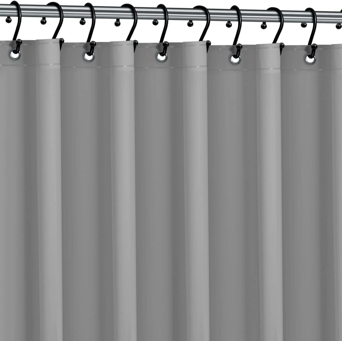 2 PACK Waterproof Plastic Shower Curtain - Bathroom Shower Curtain Premium PEVA Non-Toxic with Rust Proof Grommets Heavy Duty Bathroom Accessories 72x72