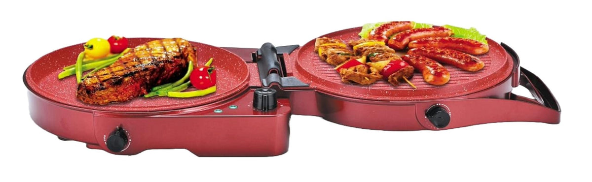 DRINKPOD 12-Inch Pizza Maker &amp; Electric Griddle Nonstick, 180 Flat Open, Dual Heating Plates, Adjustable Temp &amp; Timer  Ideal for Pancakes, Crepes, Quesadillas, Grilled Cheese