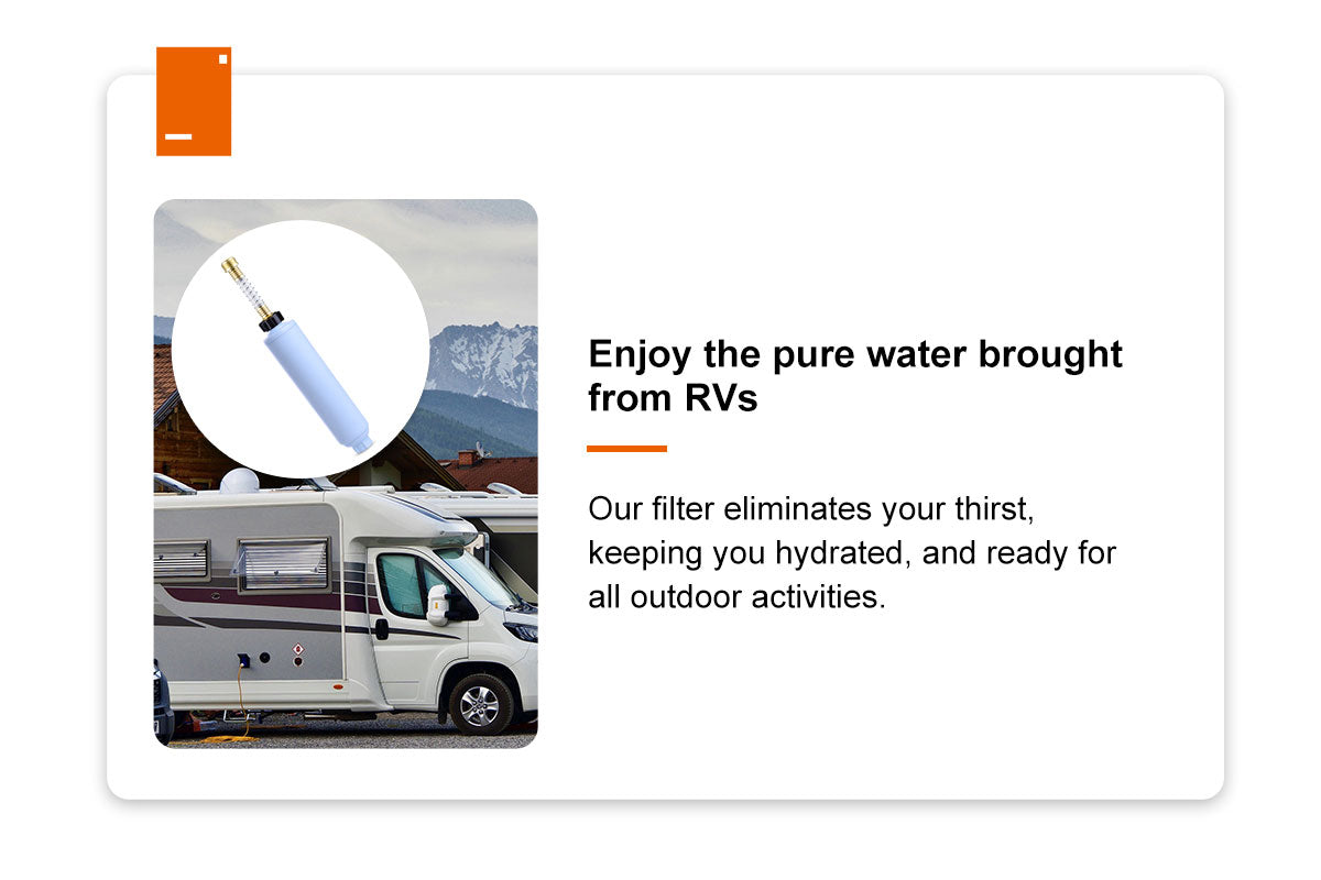 RV Inline Water Filter, NSF Filtration, RVs, Marines, Boats, Campers &amp; More