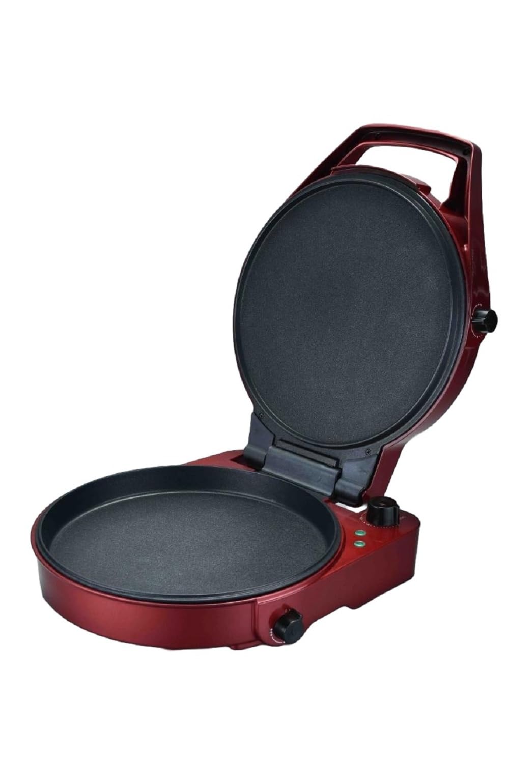 DRINKPOD 12-Inch Pizza Maker &amp; Electric Griddle Nonstick, 180 Flat Open, Dual Heating Plates, Adjustable Temp &amp; Timer  Ideal for Pancakes, Crepes, Quesadillas, Grilled Cheese