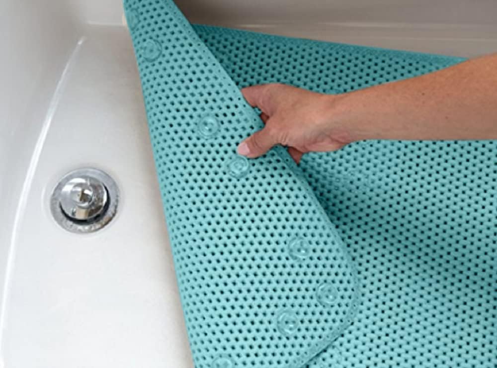 Deluxe Bathtub Mat Non Slip, Soft Foam Bath Mats for Bathroom Tub, Bathtub Mat with Drain Holes, Suction Cups- 36” X 17”