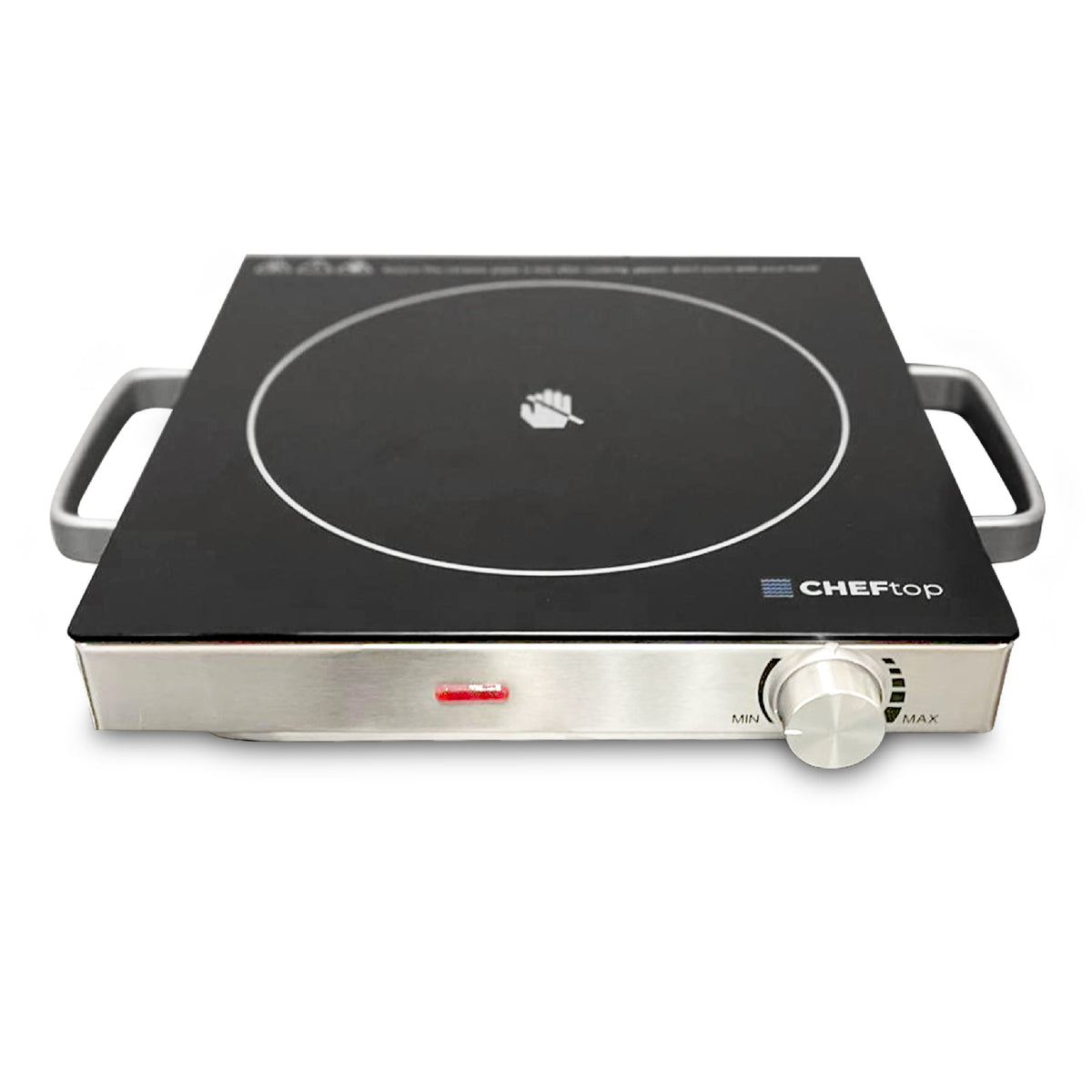 DrinkPod Hot Plate Electric Single Burner 1500W Portable Burner for Cooking with Adjustable Temperature &amp; Stay Cool Handles, Stainless Steel Easy To Clean, Non-Slip Rubber Feet, Compatible for All Cookwares