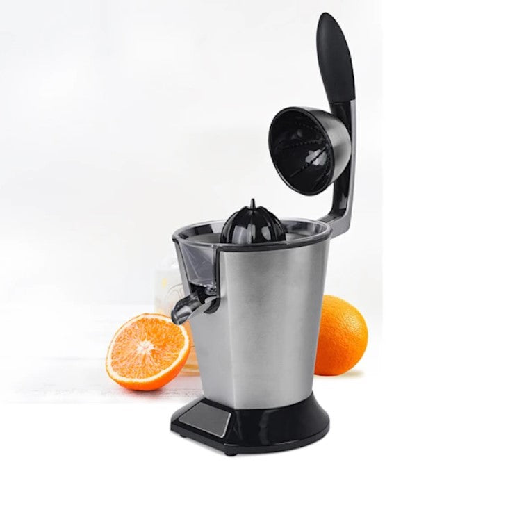 Premium Electric Orange Juicer | Stainless Steel Citrus Squeezer With New Ultra-Powerful Motor and Soft Grip Handle for Effortless Juicing, Auto Shutoff, Dishwasher-safe Parts, Pulp Control