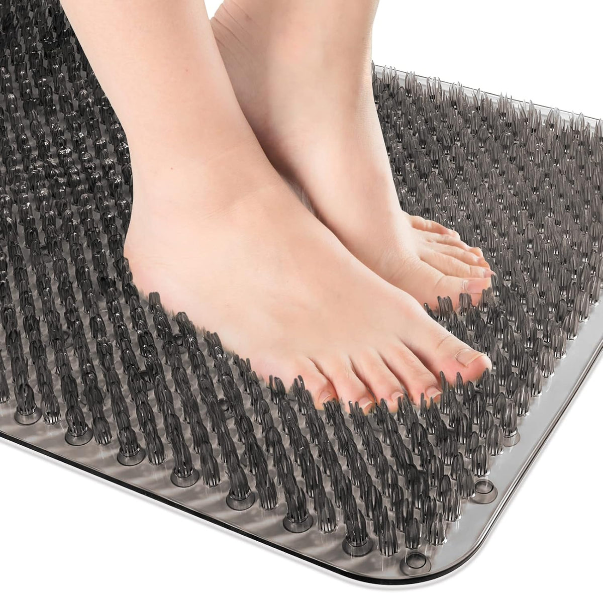 Non Slip Grassy Bathtub Mat with Soft Bristles for Scrubbing Feet