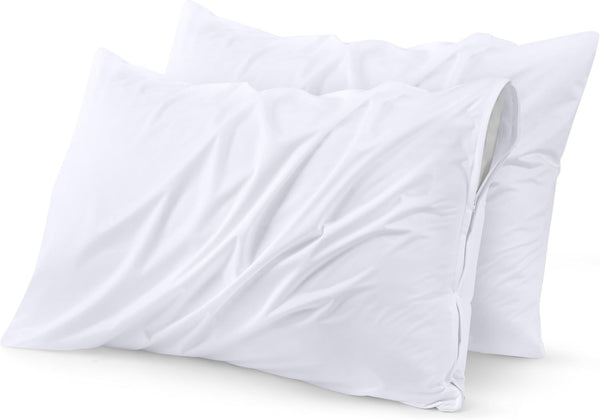 Waterproof Pillow Protectors, 2-Pack