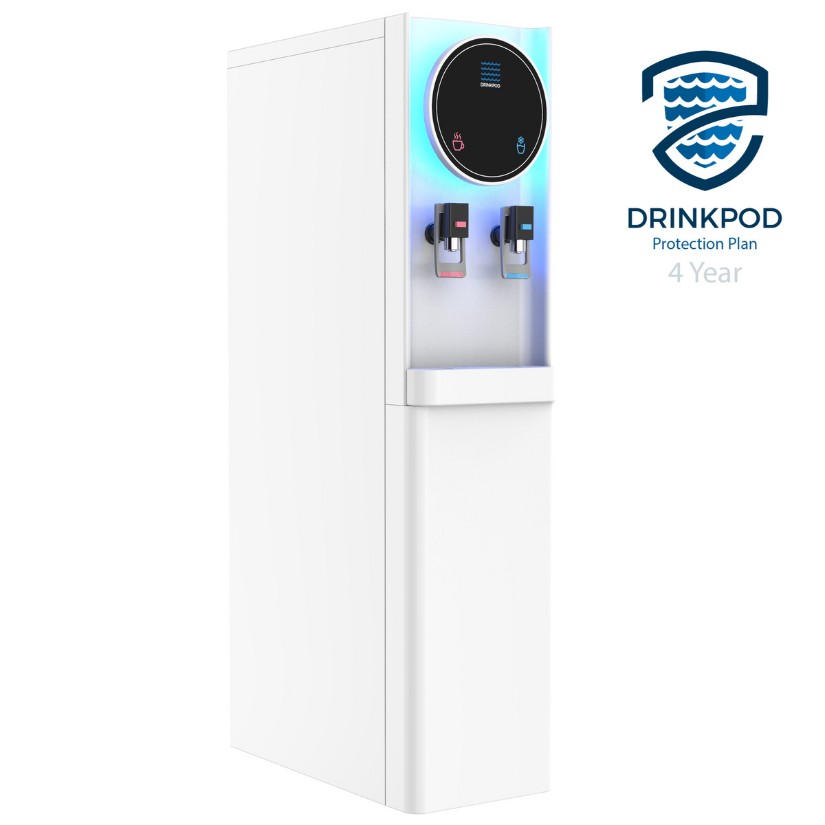 Drinkpod Pro Bottleless Water Cooler Dispenser – Triple Stage Filter, Hot & Cold, Freestanding