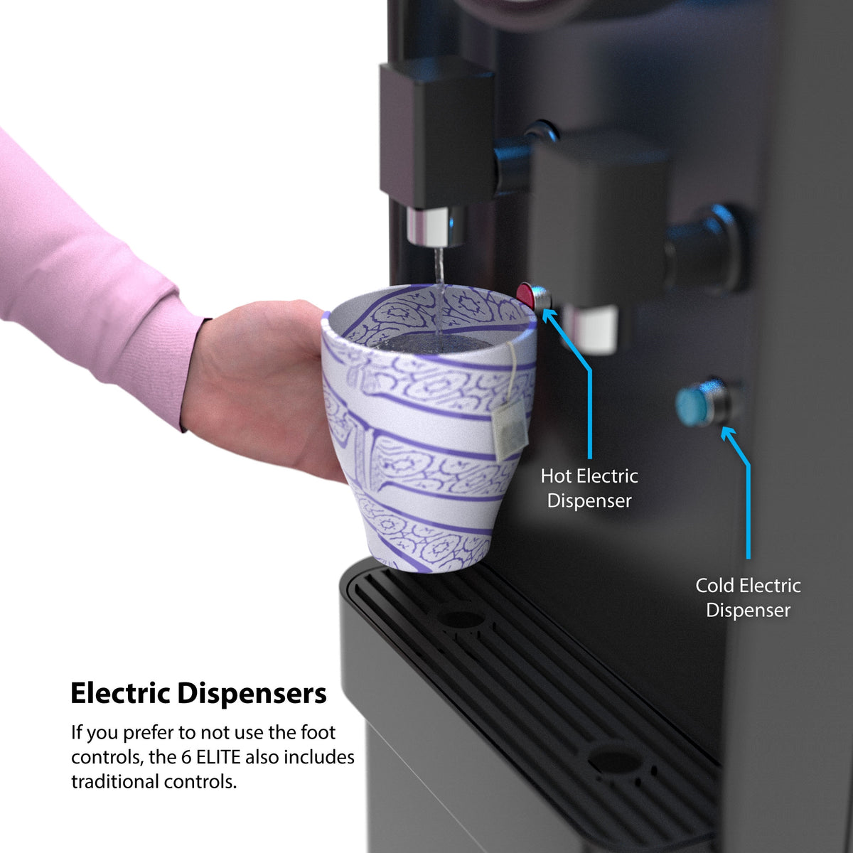 Drinkpod Self Cleaning Bottleless Water Cooler Dispenser, UL/NSF, Full Size