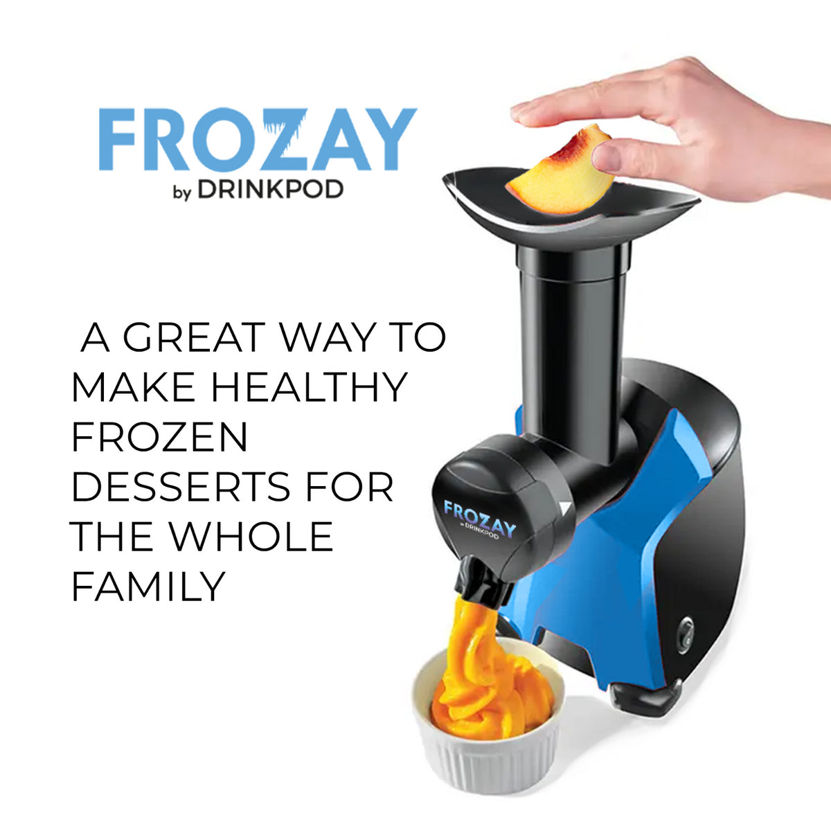 Frozen Fruit Ice Cream Maker, Soft Serve Frozen Yogurt Machine
