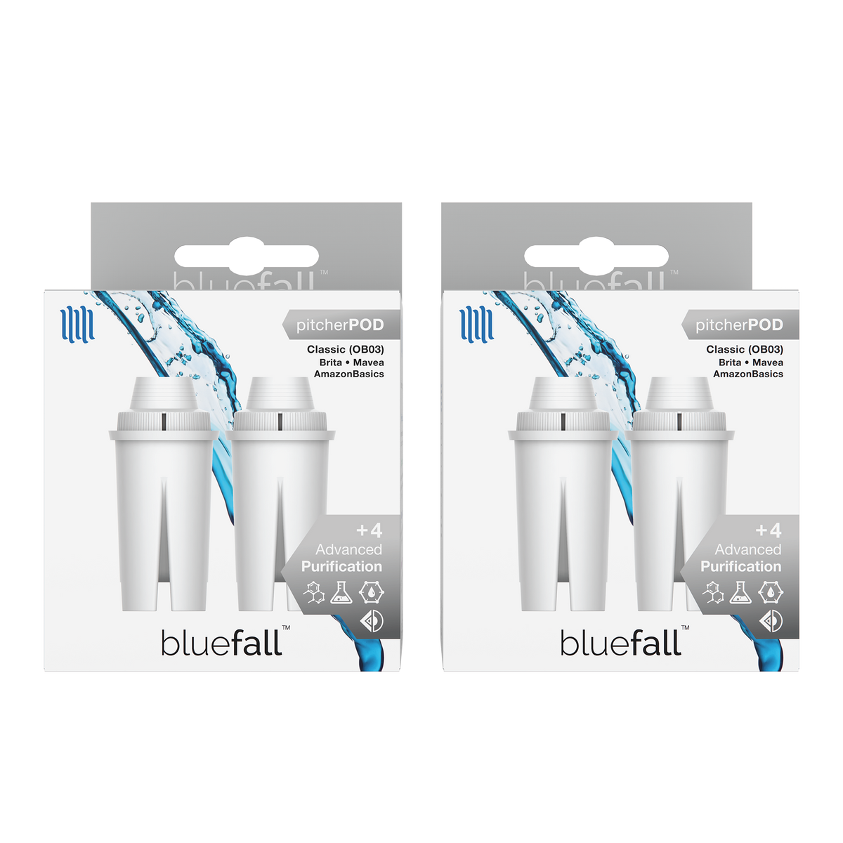 Brita Compatible Classic Water Filter Pitcher - Compatible by Bluefall