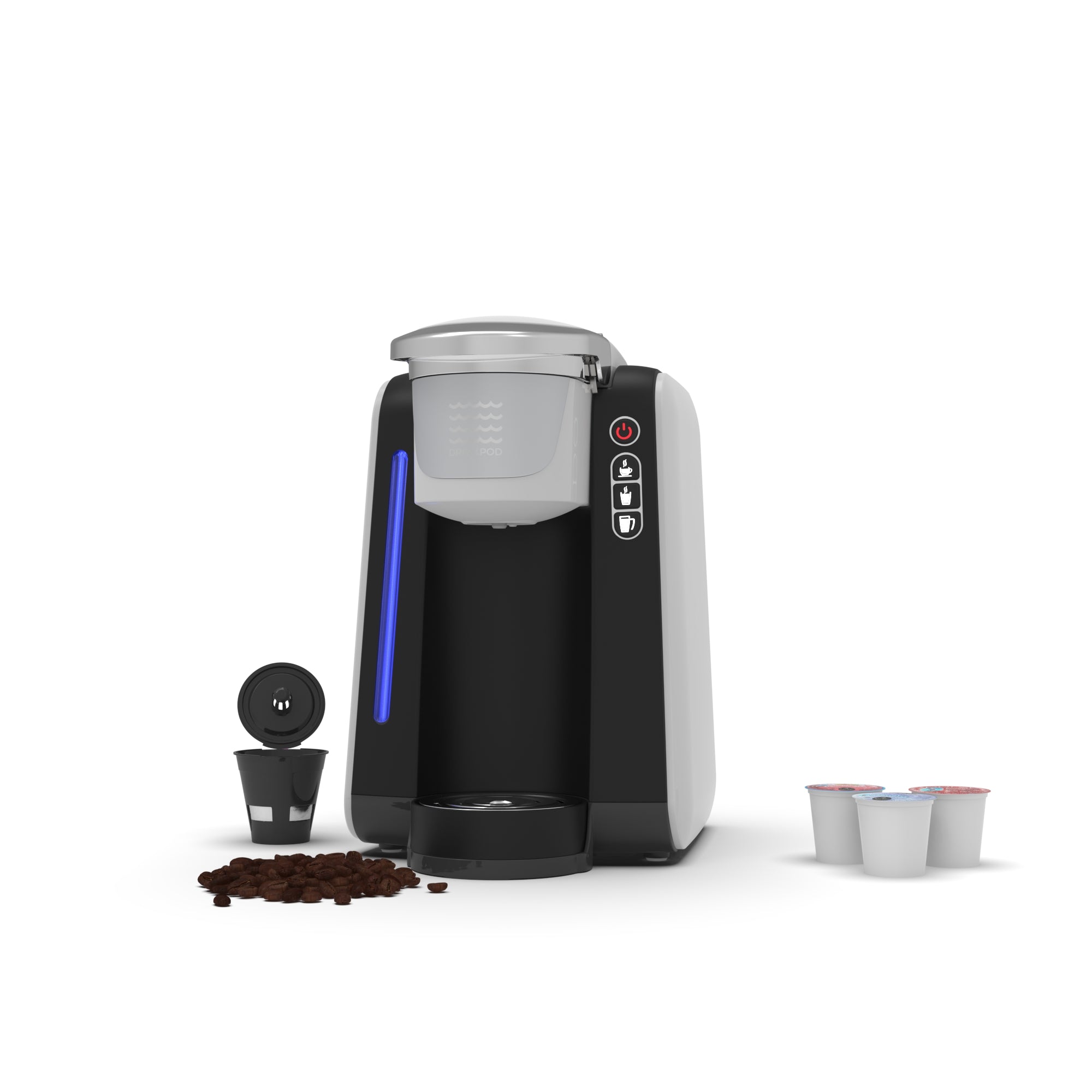 Single Serve Kcup Pod Coffee Maker, Upgraded Single Cup Coffee