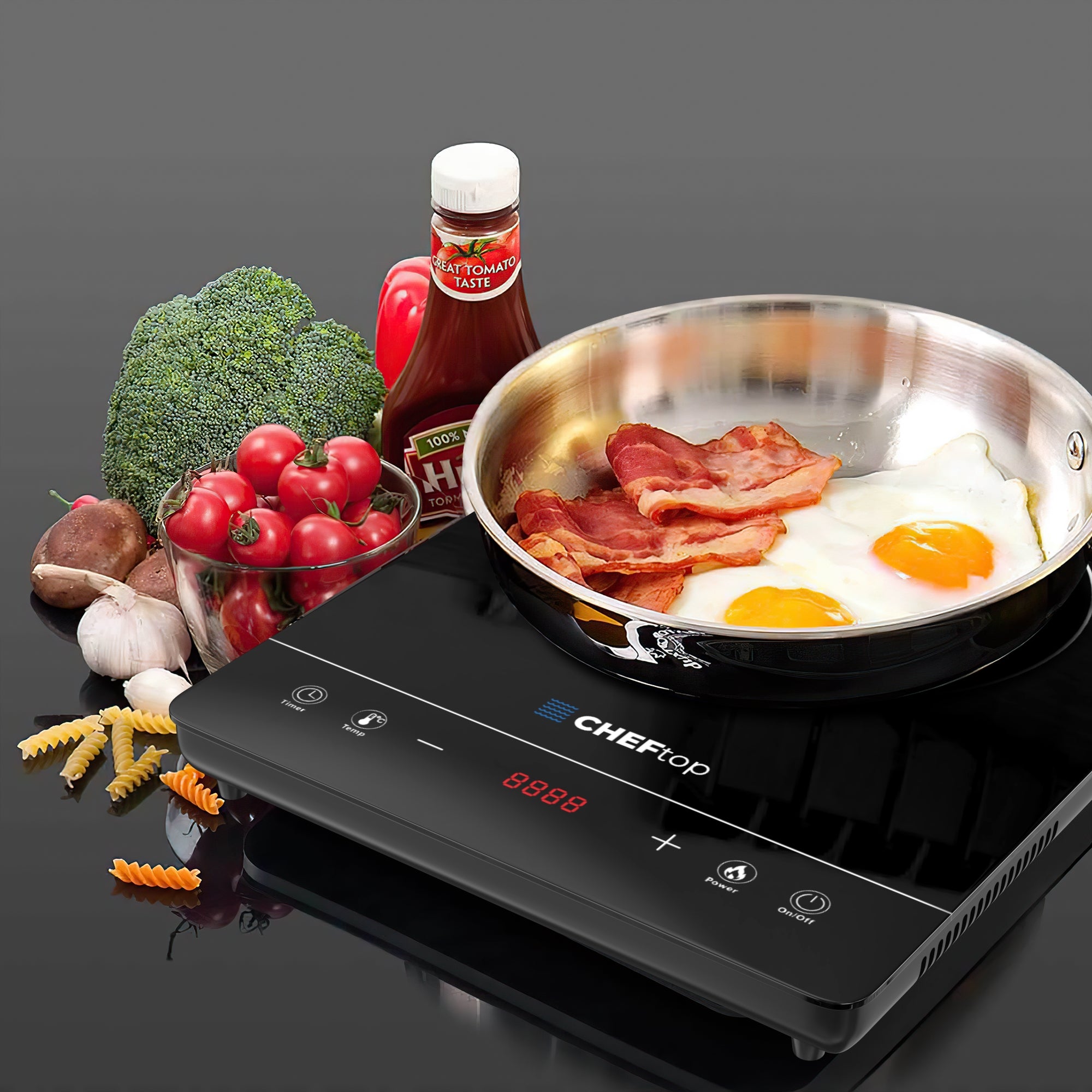 Drinkpod Cheftop 10-inch Nonstick Frying Pan For Induction, Gas